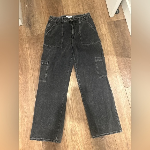 RSQ Denim - RSQ Dark Gray Denim Cargo Pants SIZE 28